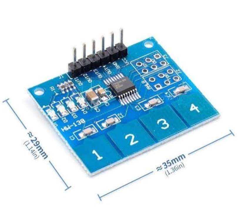TTP224 4-way Capacitive Touch Switch Dimension