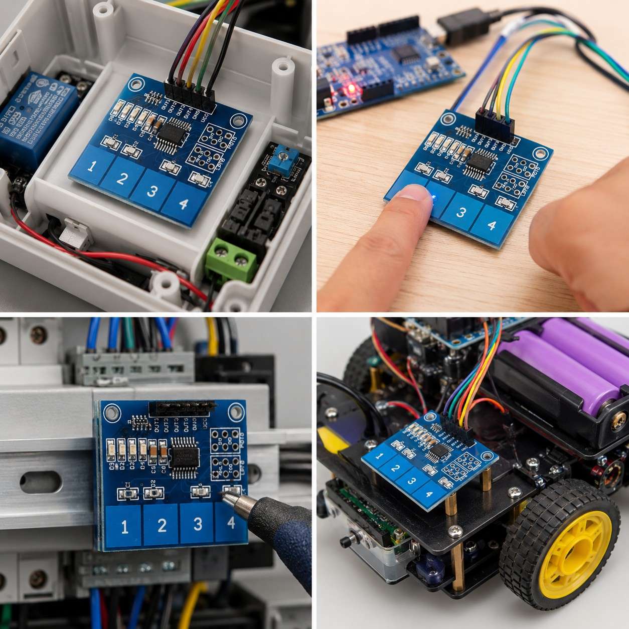 TTP224 4-way Capacitive Touch Switch