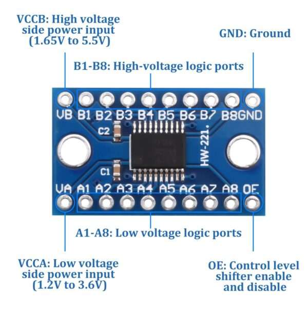 TXS0108E Logic Level Converter