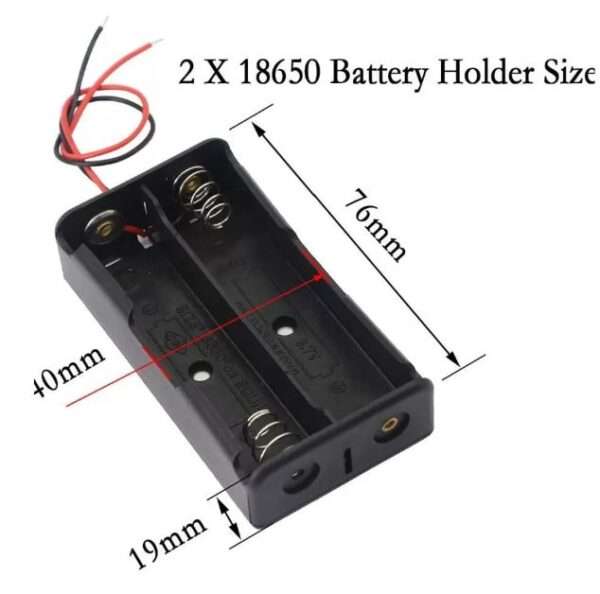 2-Cell 18650 Battery Holder