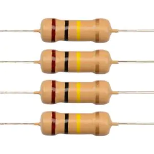 100K Ohm Carbon Film Resistors – 0.25W Precision (Pack of 100)
