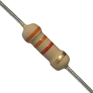 3.3K Ohm Carbon Film Resistors – 0.25W Precision (Pack of 100)