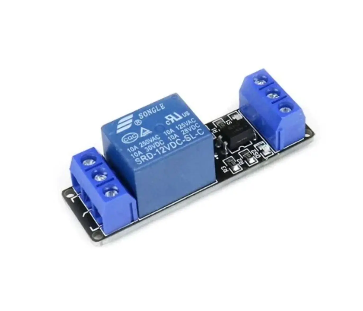12V Relay Module with Optocoupler – 1-Channel Light Coupling for Automation
