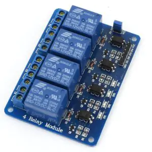 12V 4-Channel Relay Module – Optocoupler Isolated for Smart Automation & Arduino