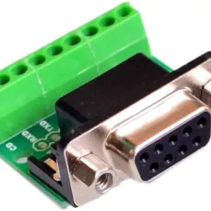 DB9 Female Screw Terminal to RS232 RS485 Conversion Module – 9-Pin Serial Adapter
