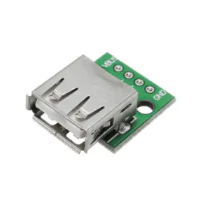 USB Female to 2.54mm Breakout Board with Direct 4P Adapter – USB 2.0 to DIP Module