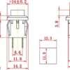 Green DS-430 2-Pin Square Push Button