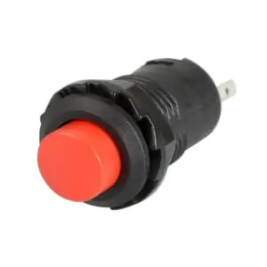 Red R13-502 12MM 2PIN Momentary Self-Reset Round Cap Push Button Switch