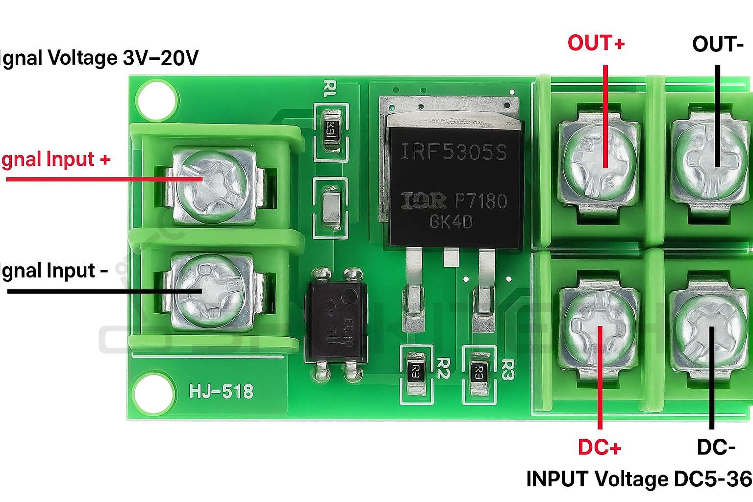 F5305S MOSFET DC Switch Control Board