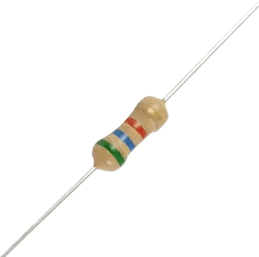 1.5K Ohm 1/4Watt [1.5K ±5% 0.25W] Carbon Film Resistors (Pack of 100)