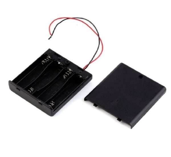 Black 4 x AA Battery Holder