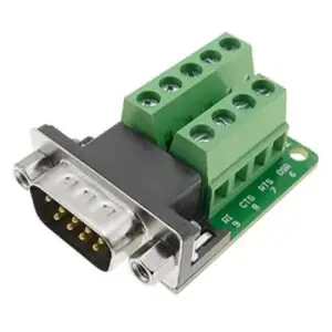 Serial DB9 RS232/485 9 Pin Terminal Male