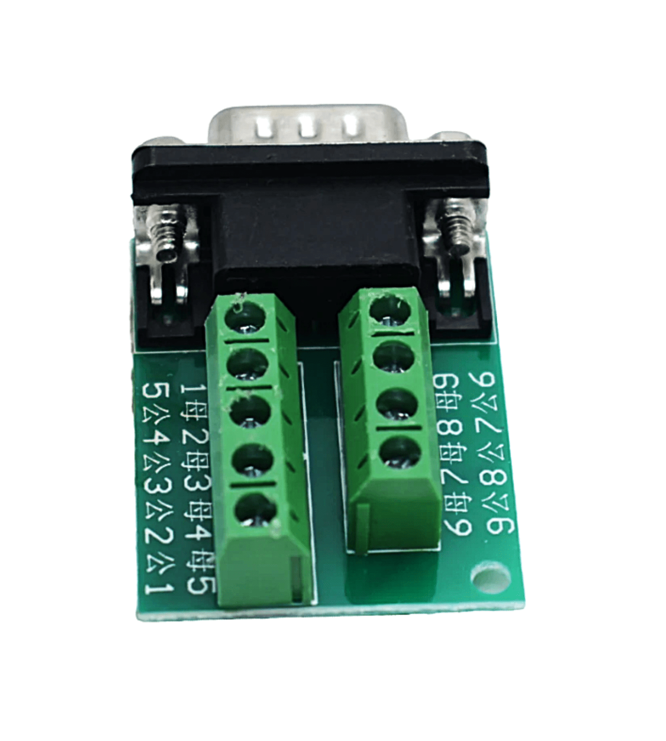 Serial DB9 RS232485 9 pin Termina Male Nut