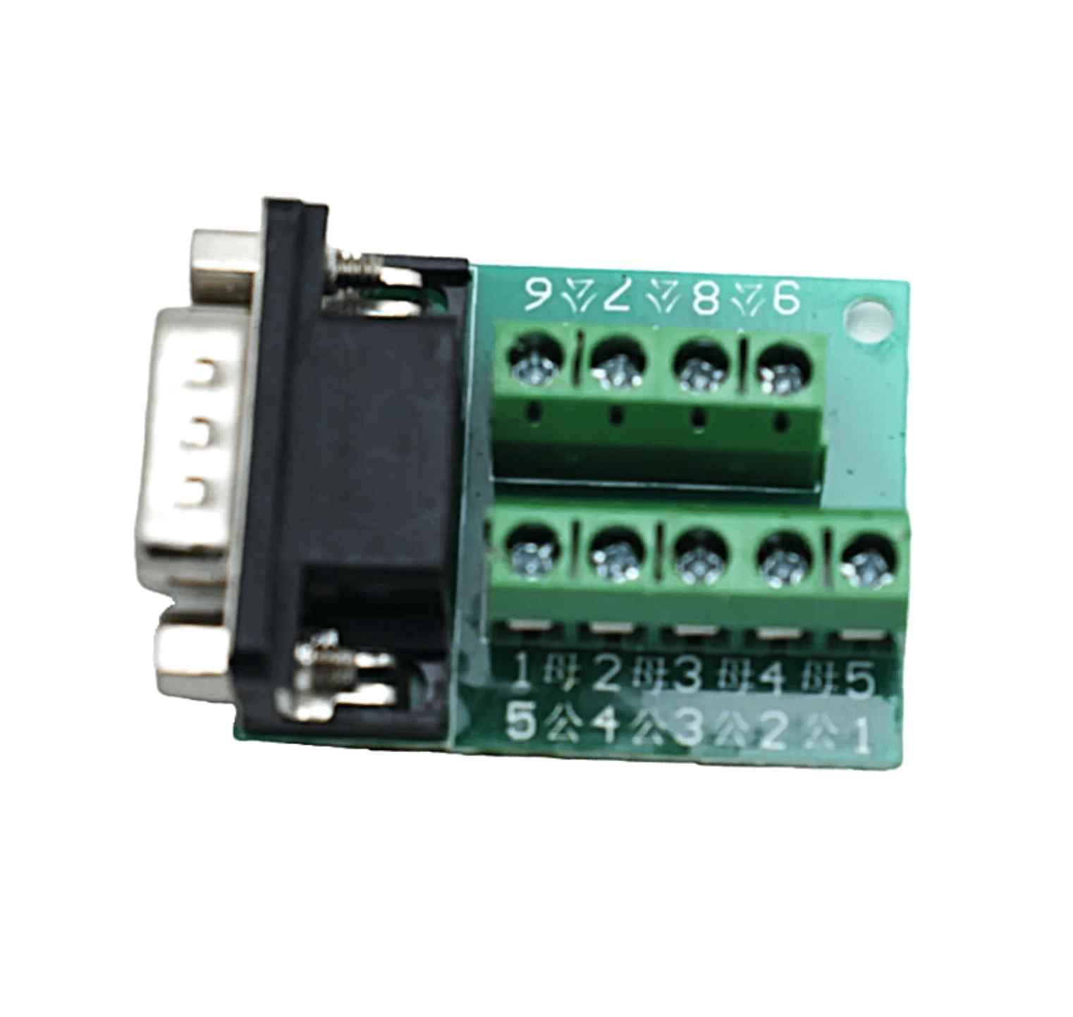 Serial DB9 RS232485 9 pin Termina Male Nut