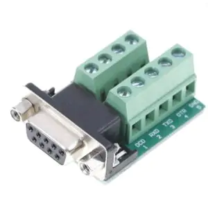 Serial DB9 RS232/485 9 Pin Terminal Female Nut