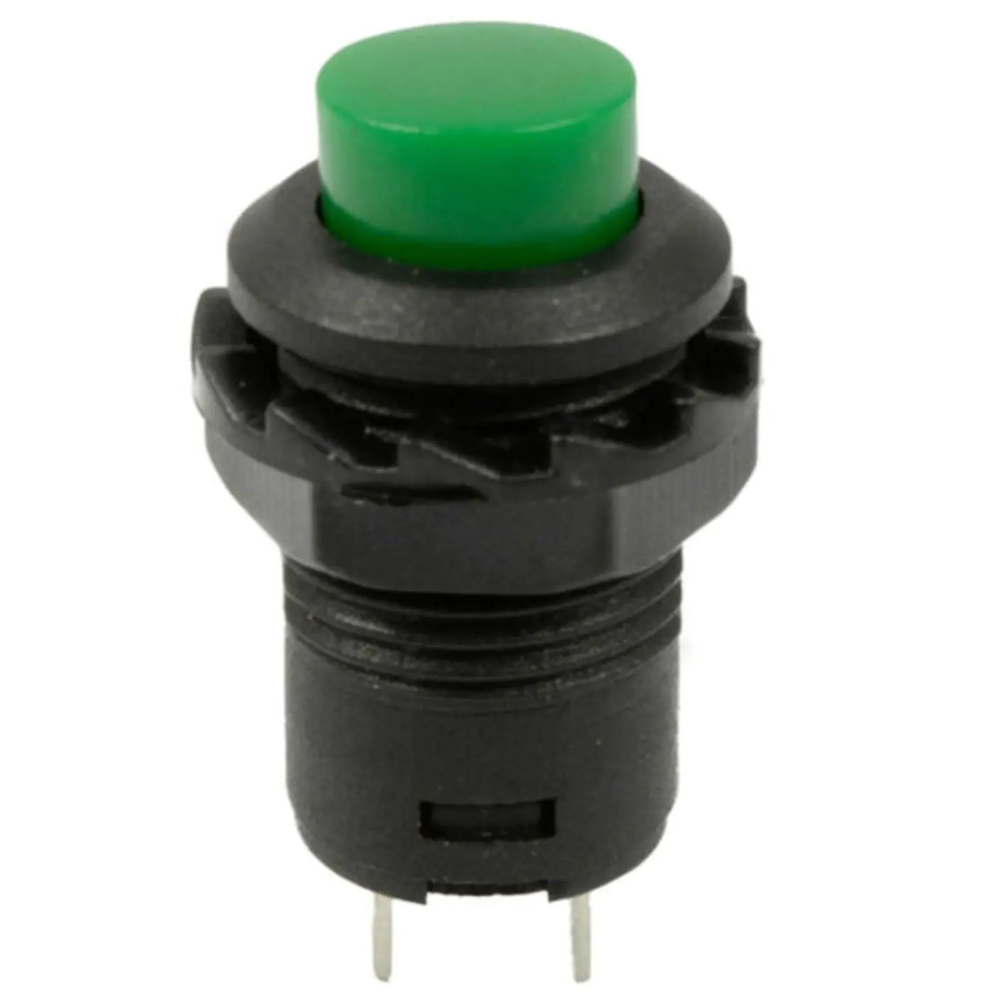 Green DS-211 10MM 2PIN Self-Locking Round Button Switch