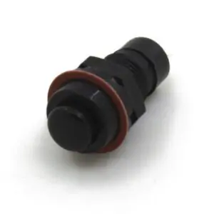 Black DS-211 10MM 2PIN Self-Locking Round Button Switch
