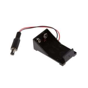 9V Battery Holder with DC Jack at Shokitech