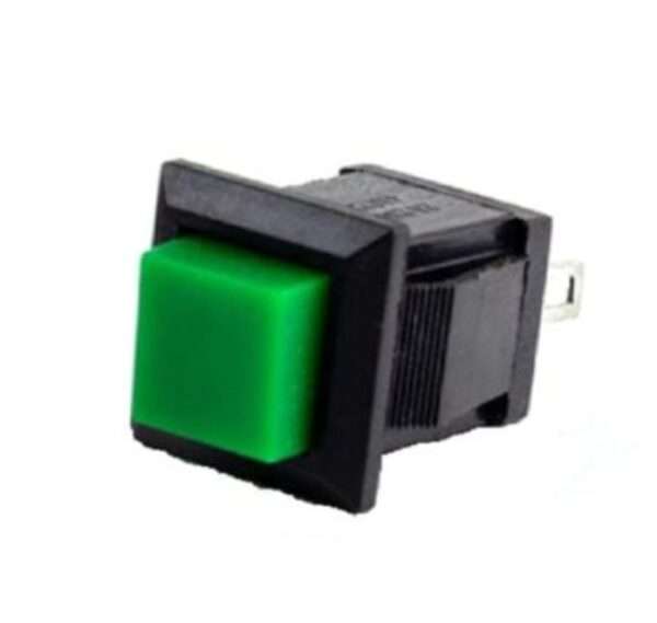 Green DS-431 2PIN OFF-ON Self-Reset Square Push Button Switch