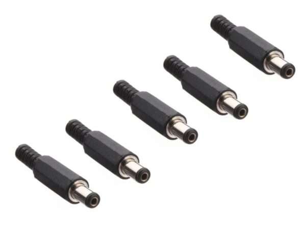 DC Power Connector Male (Pack of 5) for Power Supplies