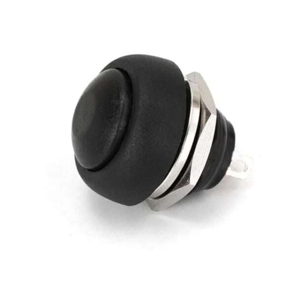 Black Waterproof 12MM 2PIN Self-Reset
