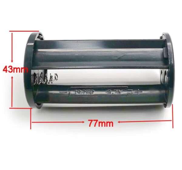 3 x 18650 Battery Holder with Parallel Connection Design