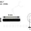 M3x8mm High Tension Allen Socket Set Screw/Grub - Image 2