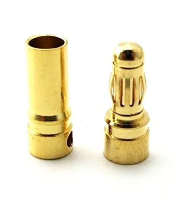 3.5mm Gold-Plated Banana Connector Set – Male & Female (Pack of 2)