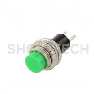 Green DS-316 10MM Push Button – Lock-Free Momentary Self-Reset Switch – Shokitech