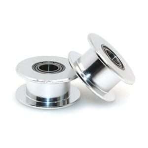 GT2 Aluminum Pulley Without 20 teeth 5mm Bore for 6mm Belt (Pack of 2) at Shokitech