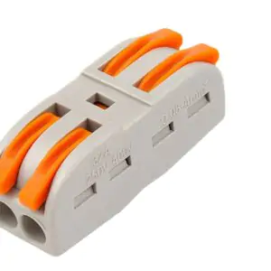 PCT-222 0.08-2.5mm SPL-2 Pole Wire Connector with Spring Lock Lever for 2 Wire line Connection