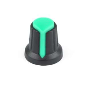Potentiometer Knob Rotary Switch Cap Green Color (Pack of 5 Pcs) at Shokitech