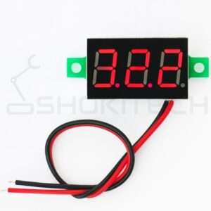 0.28inch 4.5-30V Two Wire DC Voltmeter Red LED at Shokitech