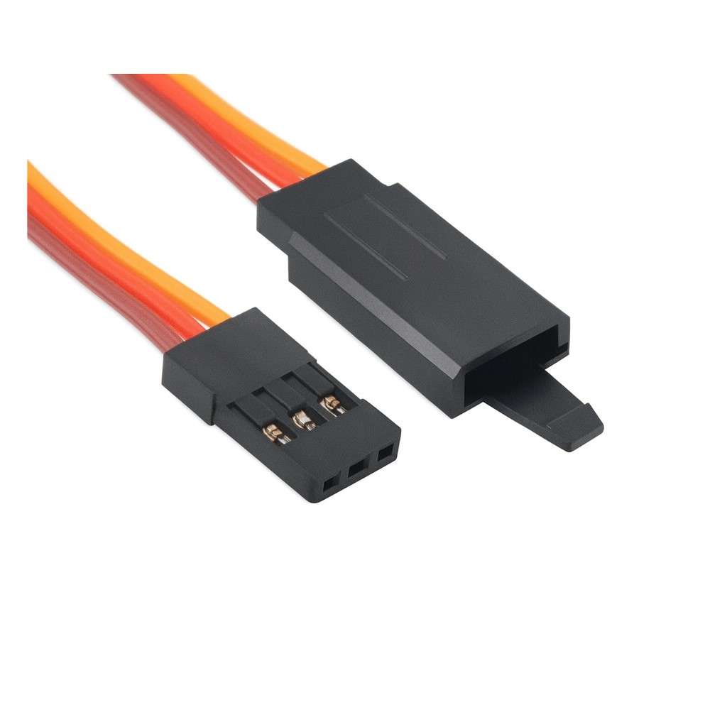 15CM 60core JR Male to Futaba Female Servo Extension Wire with Hook – 26AWG Cable