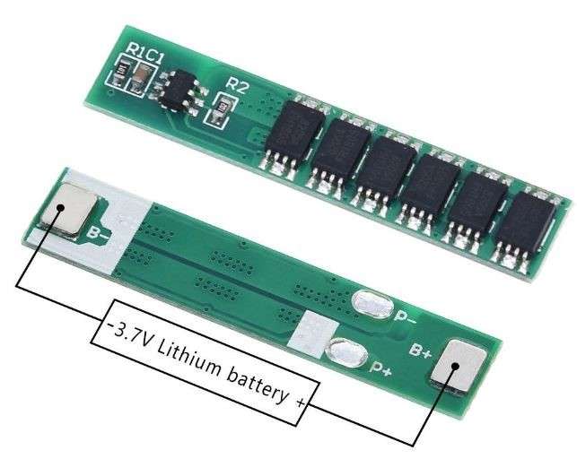 1S 18650 3.7V Lithium Battery Protection Plate