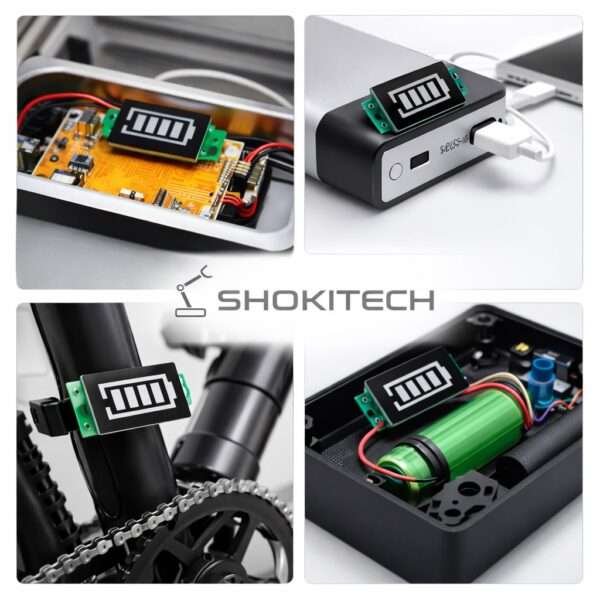 Buy 1S to 8S Battery Level Indicator Module – Li-ion Battery Capacity ...