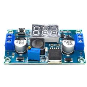 LM2577 3A DC-DC Step Up Converter Module with LED Voltmeter - Adjustable 3-34V to 4-35V Boost Power Supply