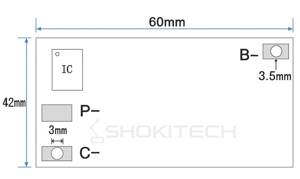 3S 100A LiFePO4 Battery Balance Charging BMS Protection PCB Board White Diagram