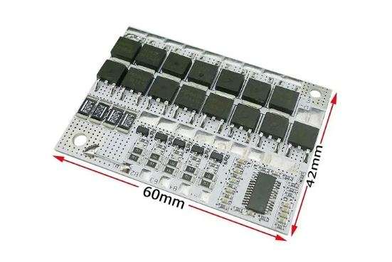 3S 100A LiFePO4 Battery Balance Charging BMS Protection PCB Board - White Dimention