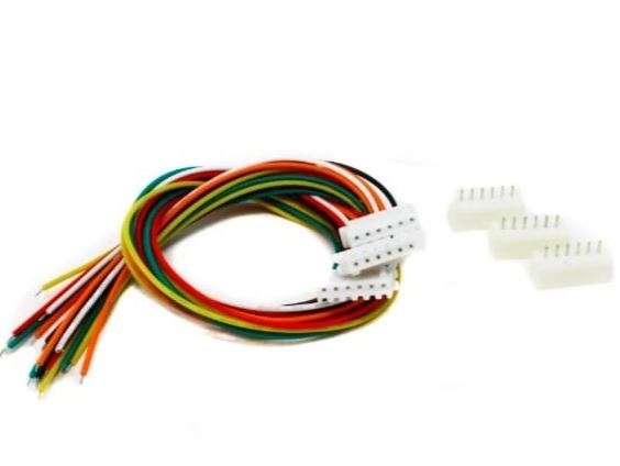 6 Pin JST XH 2.54mm Pitch Plug and Socket with Cable 30cm (Pack of 3)