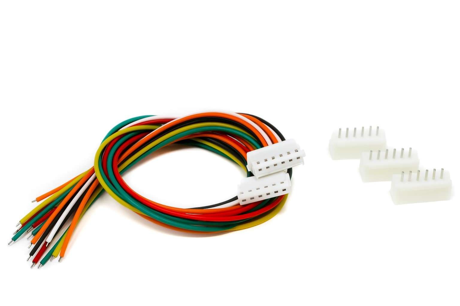 6 Pin JST XH 2.54mm Pitch Plug and Socket with Cable 30cm at Shokitech