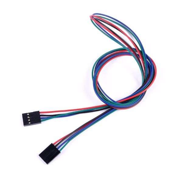 70CM 4 Pin Female to Female Dupont Cable for 3D Printer – (Pack of 2)