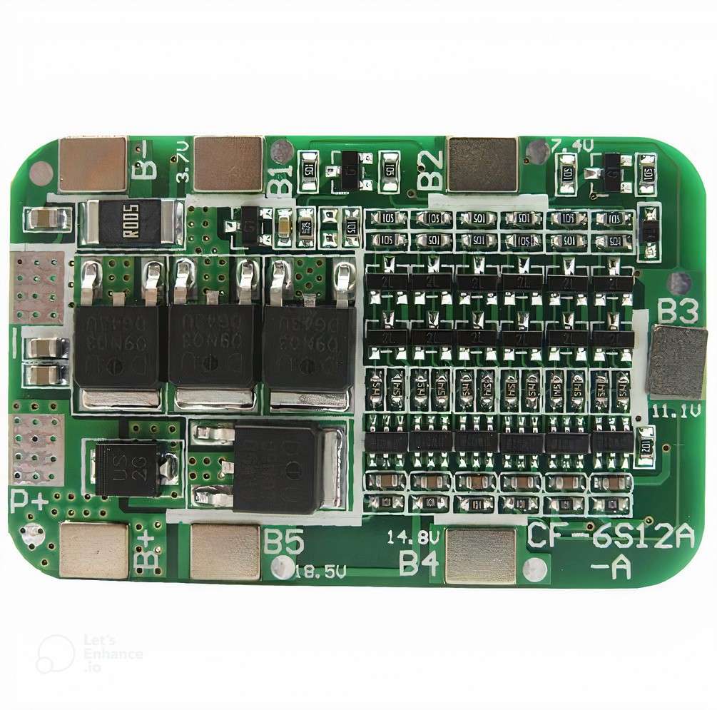 PCB BMS 6 Series 22V 18650 Lithium Battery Protection Board at Shokitech