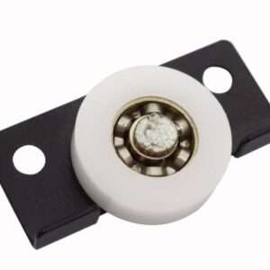 Ply Caster Wheel, Sliding Wheel for Plywood (24mm White Wheel, Black Plate)