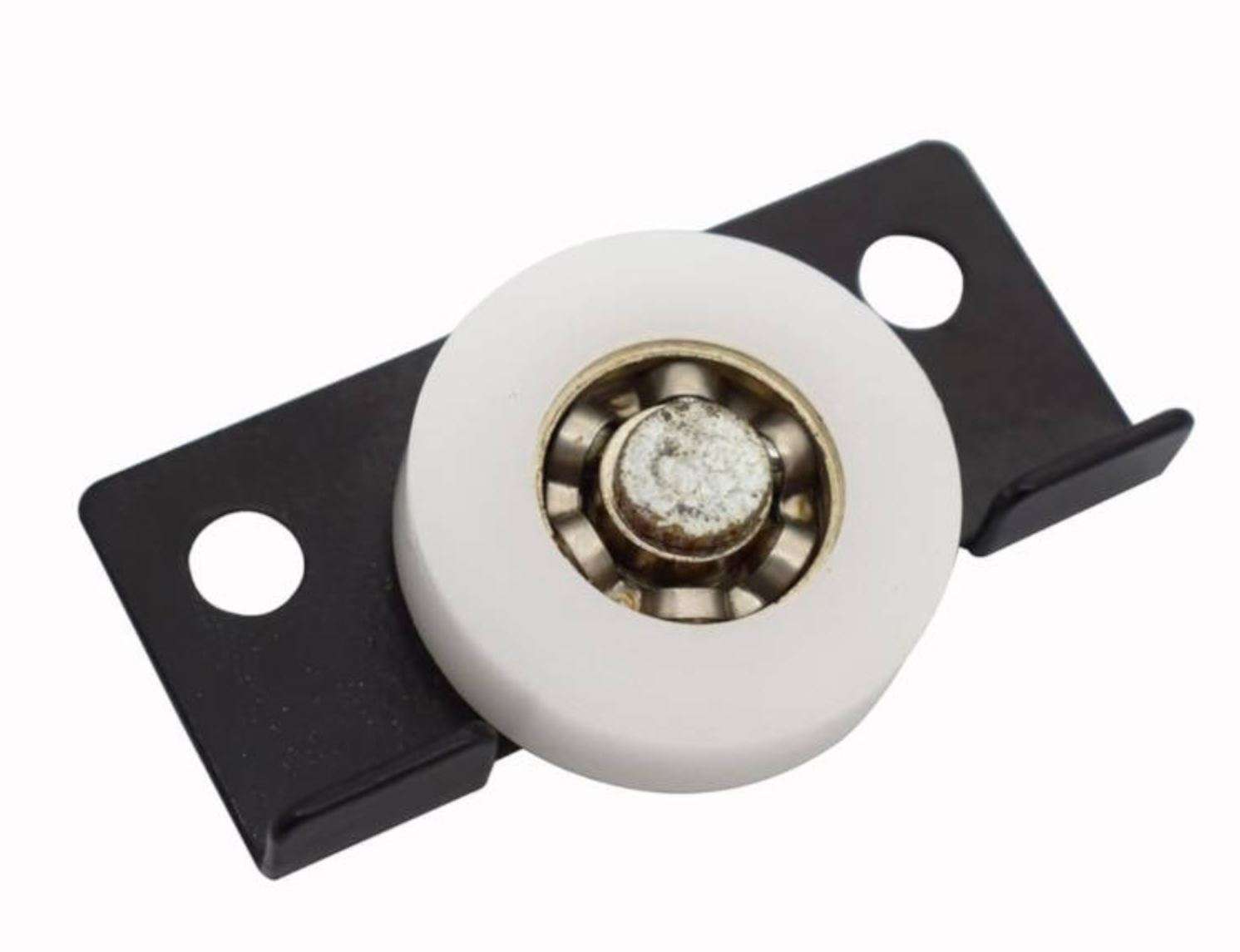 Ply Caster Wheel, Sliding Wheel for Plywood (24mm White Wheel, Black Plate)