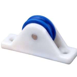 Sliding Roller Wheel 20mm, Blue Wheel, White Plastic Base