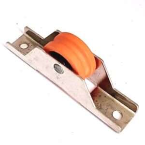Sliding Roller Wheel 22mm, Orange Wheel, Metal Base