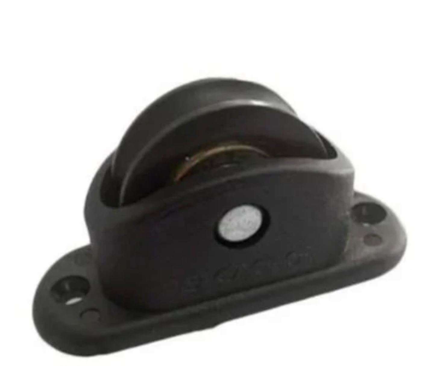 Sliding Roller Wheel 24mm (1 Inch), Black Wheel, Black Plastic Base