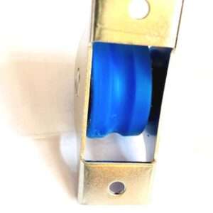Sliding Roller Wheel 30mm, Blue Wheel, Metal Base