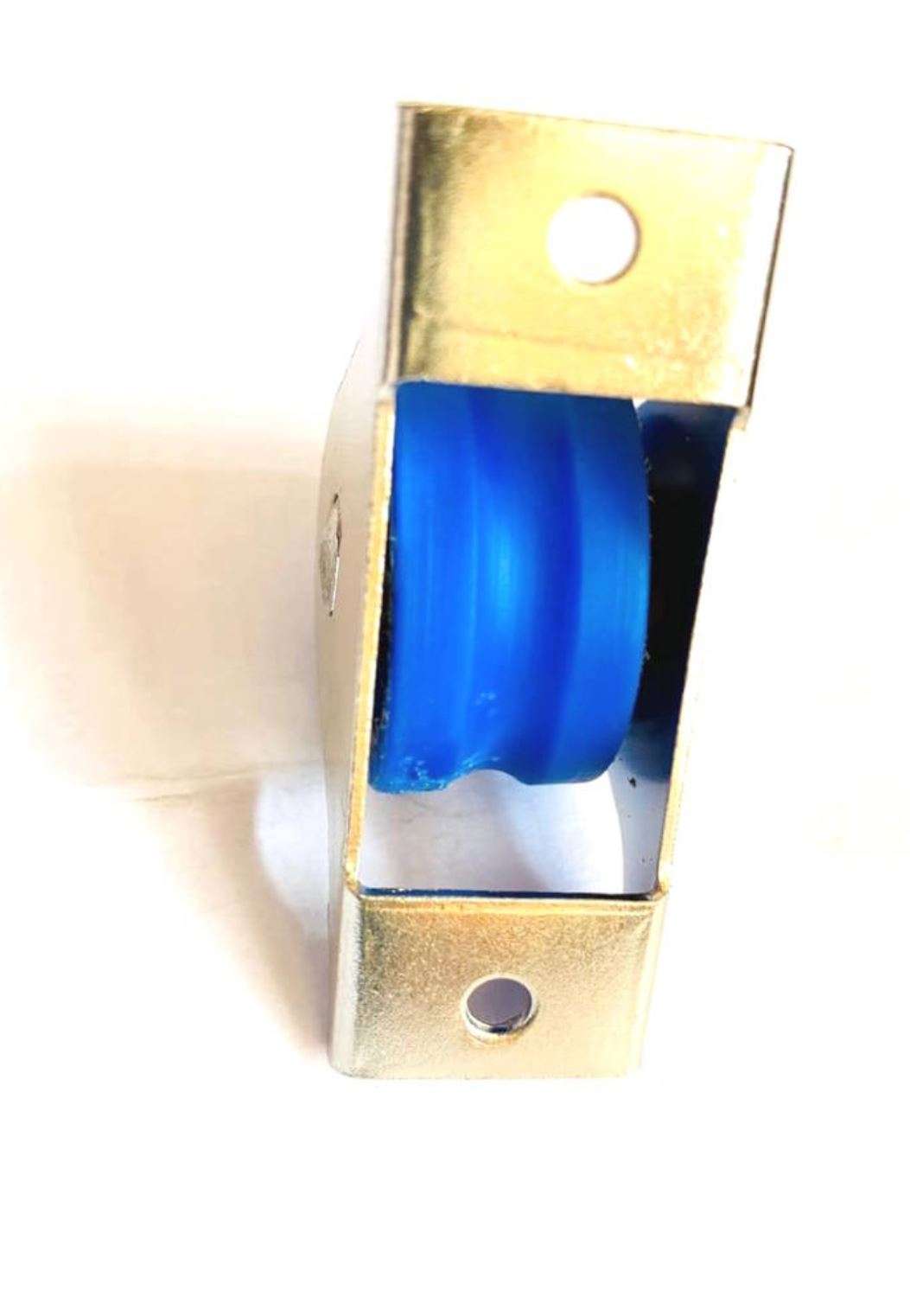 Sliding Roller Wheel 30mm, Blue Wheel, Metal Base